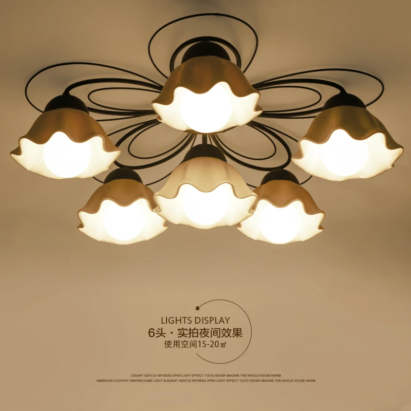 Us 72 27 27 Off Led E27 Nordic Iron Ceramic Led Lamp Led Light Ceiling Lights Led Ceiling Light Ceiling Lamp For Foyer Bedroom Dinning Room In