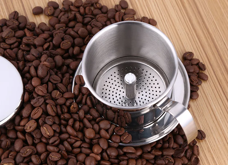 Stainless Steel Vietnam Coffee Maker Dripper filter Coffee Maker Cafeteira Drip Expresso Latte Stovetop Filter Pot Percolator  (7)