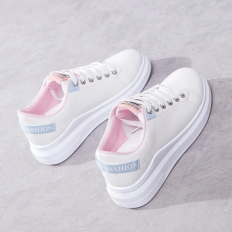 

New Platform Sneakers Designer Shoes Woman Wedges Lace-Up Breathable Tenis Feminino Casual Chunky Sneakers Ladies Zapatos Mujer