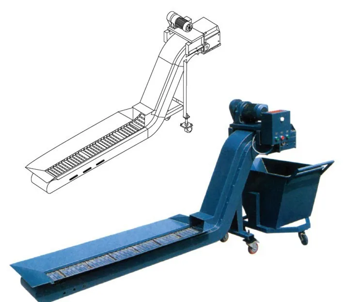 Bf Accessory Hinged belt type chip conveyor for CNC machinein Lathe