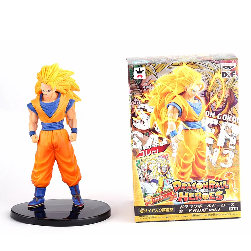 Anime Dragon Ball Z Super Saiyan Son Goku 3 PVC Action Figure Collectible Toy