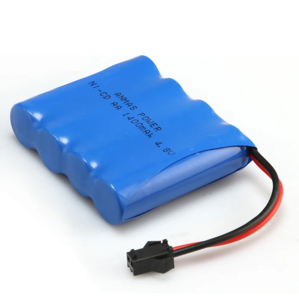 1/2/4 упаковка Anmaspower 4 8 V 1400mAh RC Ni Cd AA батареи nicd SM 2Pin вилка аккумуляторная
