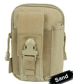 Onebow Открытый тактический molle EDC Утилита Сумка гаджет пояс поясная сумка с сотового телефона застежка кобуры - Цвет: Sand