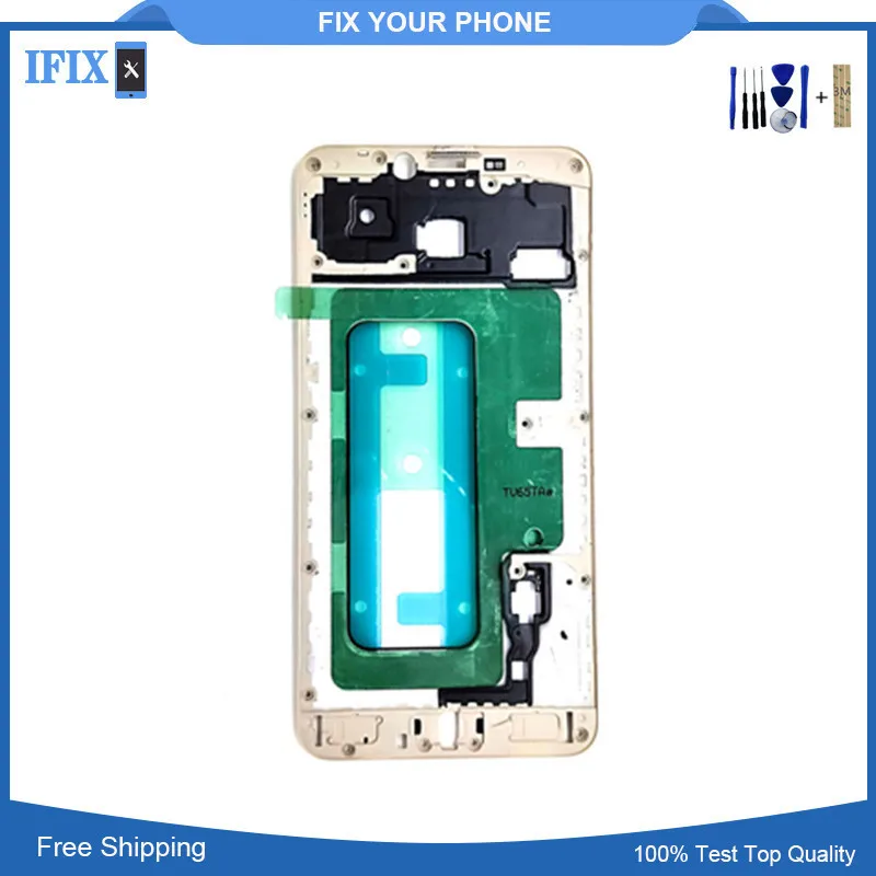 

Front Frame For Samsung Galaxy C7 C7000 SM-C7000 Front Cover Case LCD Frame Beze Housing Replacement Parts High Quality
