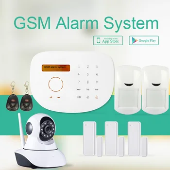 

433mhz Android+IOS APP GSM alarm system with IP camera, smart home GSM security alarm & home security GSM alarm system