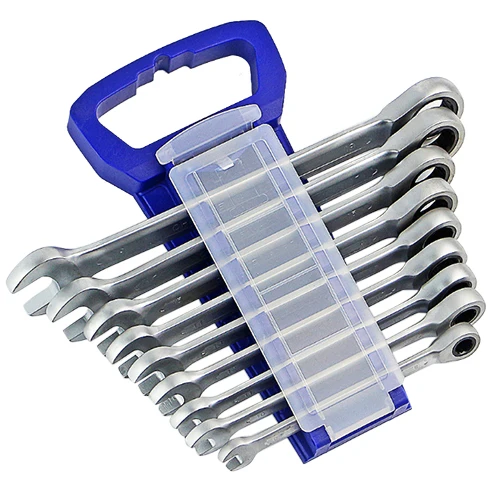 

LIXF-YOFE 9 pcs/set 8-19 ratchet dual speed wrench sets