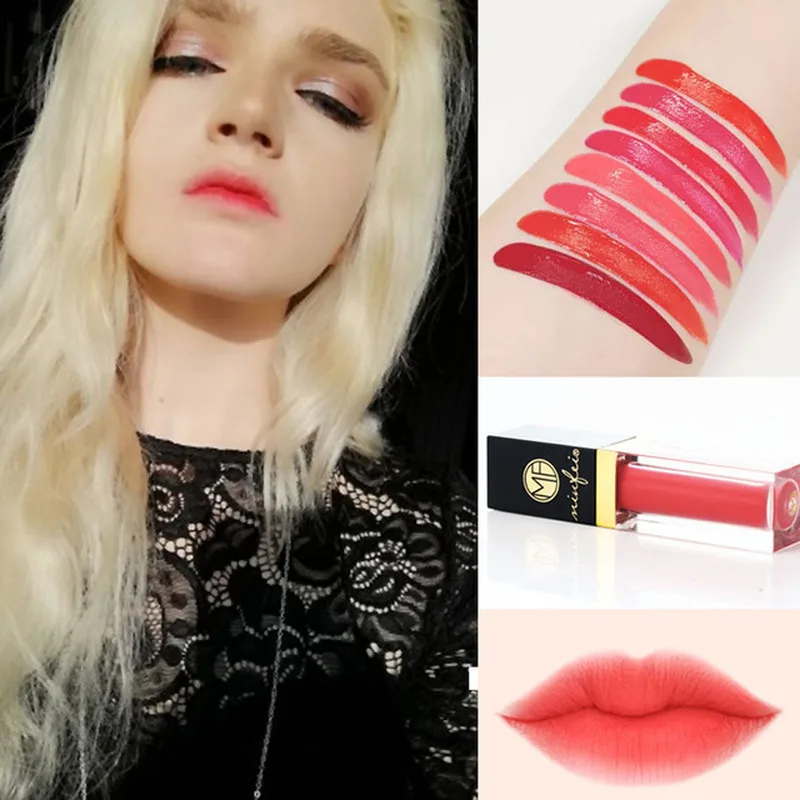 

New product Lip Stain Velvet Lip Gloss Long Lasting Water Drop Moisturizer Lip Glaze Tint Beauty Lips Makeup Liquid Lipstick
