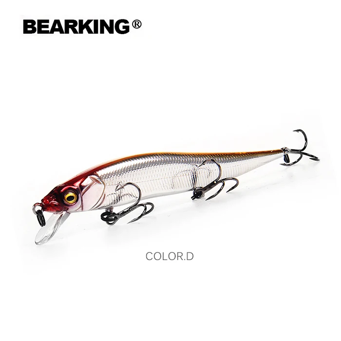 Хит Bearking идеальные действия 12 различных цветов рыболовные приманки, 98 мм/10 г, sp minnow 12 различных красочных цветов - Цвет: D