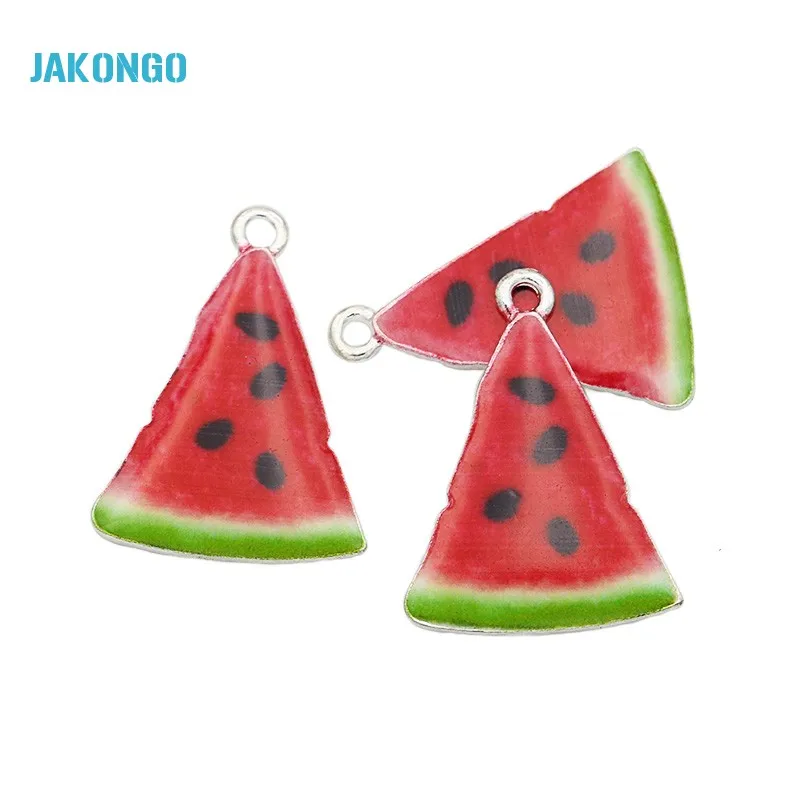 Подвеска в виде арбуза 21 х28 мм|charm pendant|pendants for jewelry makingwatermelon charm |