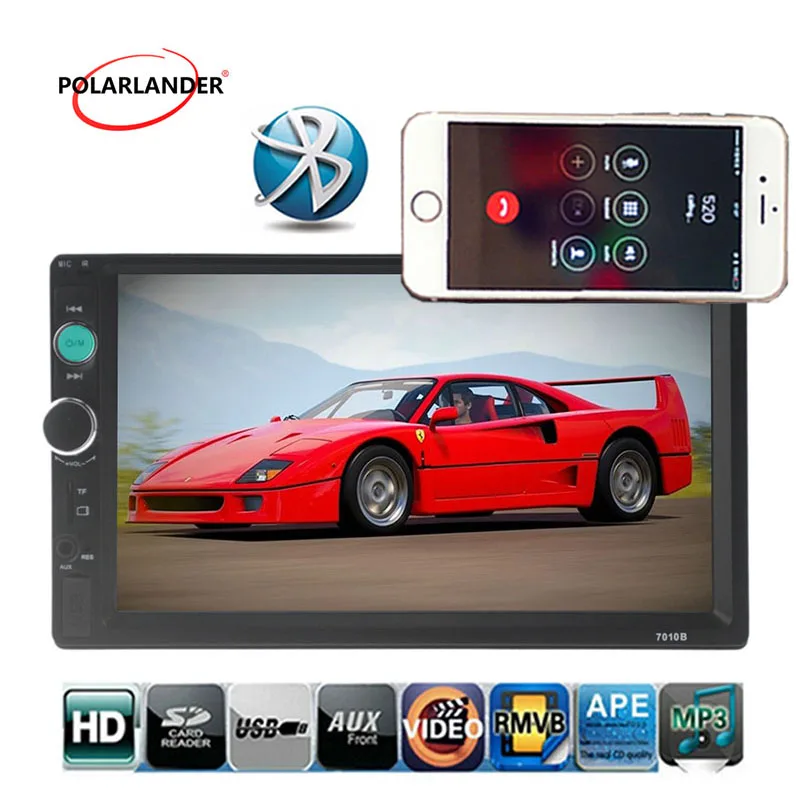 Car stereo car MP4 MP5 player 2 DIN Bluetooth 7 inch car radio with remote control 7010B1 car audio Mirror Link Car stereo car MP4 MP5 player 2 DIN Bluetooth 7 inch car radio with remote control 7010B1 car audio Mirror Link
