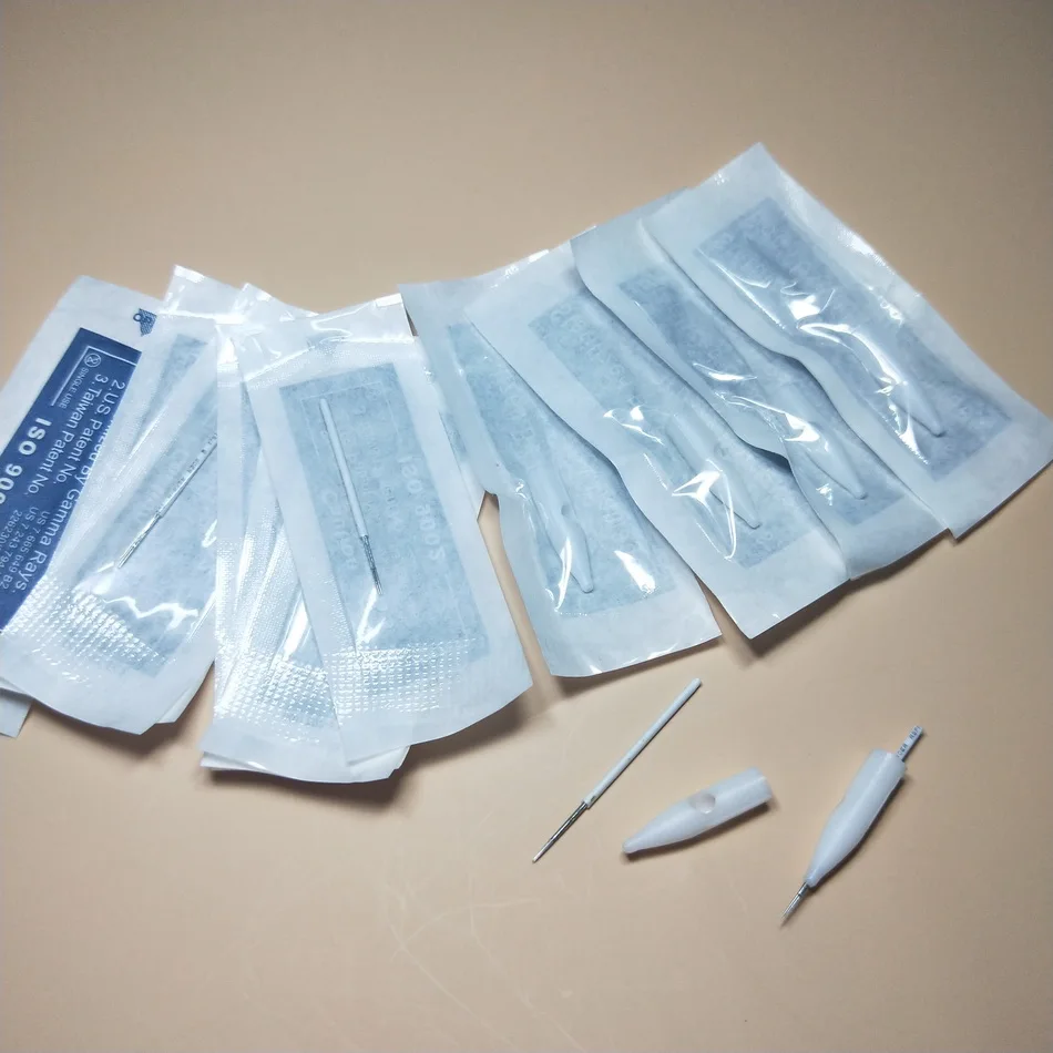 

50pcs 3R Merlin Tattoo Needles and 50 pcs 3R needles Tips For Permanent Makeup Deluxe Merlin Tattoo Machine