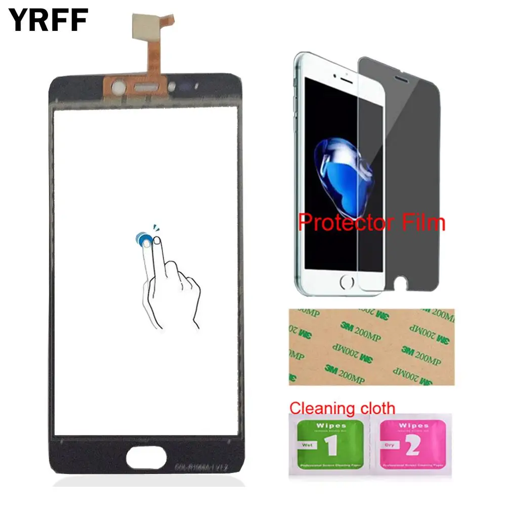 YRFF 5 дюймовое Переднее стекло для телефона Leagoo T5 сенсорный экран сенсорная панель