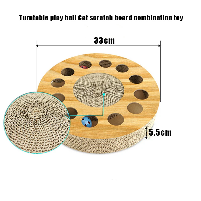 Комбинированные игрушки для кошек, скретч-доска, забавные игрушки для кошек, шарики-игрушки для кошек, Когтеточка для питомцев, интеллектуальная Развивающая игра