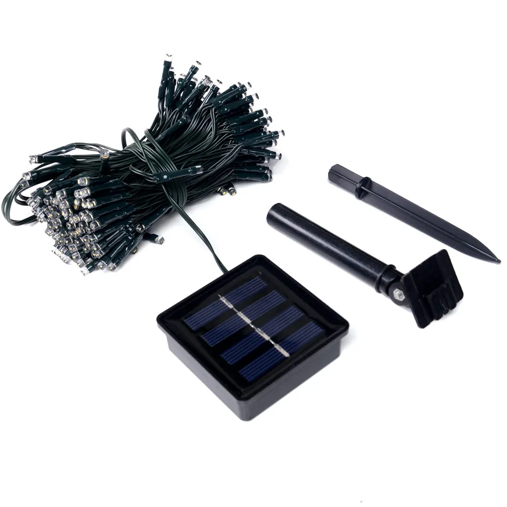 

New Arrival 100LED 10M LED String Light Christmas Garlands Solar LED Fairy Light With Battery For Garden Tree Wedding Decoration