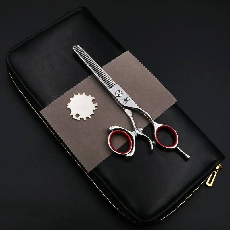 5.5/6 Inch Beauty Pet Scissors Dog Grooming Straight Cutting+Thinning Shears Kit for Animals Hair Scissors Japan440C