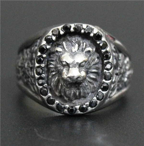 Кольцо в виде короля льва из нержавеющей стали 316L Размер 7 13|ring 316l|lion ringking ring |