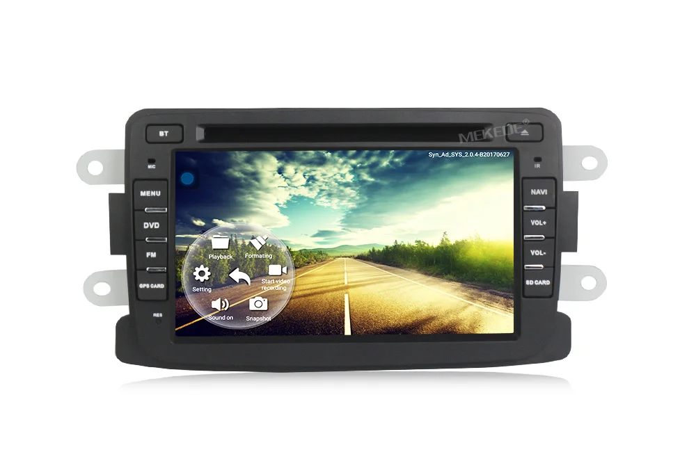 Best MEKEDE 4g LTE Android 7.1 Car DVD Player For Dacia Sandero Duster Captur Lada Xray 2 Logan Trafic X83 2014 GPS radio 21