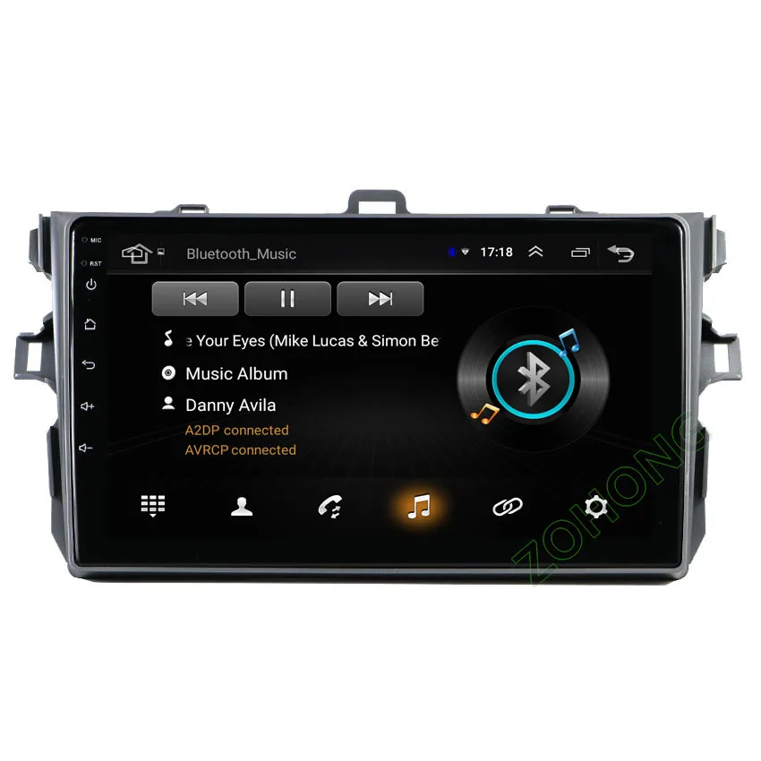 Top 4G 2+32Gb 2.5D Android car multimedia player for Toyota Corolla 2007 2008 2009 2010 2011 CAR gps navigation autoradio recorder 2