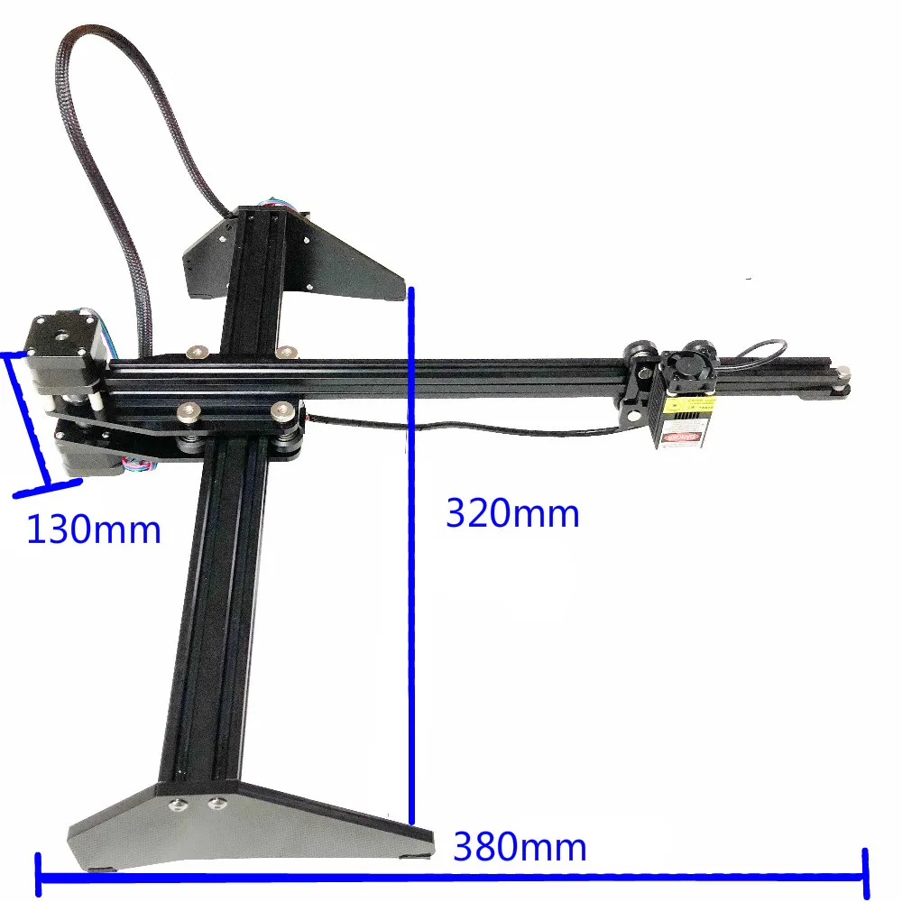 2500 мвт 5500 МВт лазерный Настольный фрезерный станок с ЧПУ USB гравер резак автоматический компьютер DIY лазерный гравировальный станок Площадь 170*210 мм
