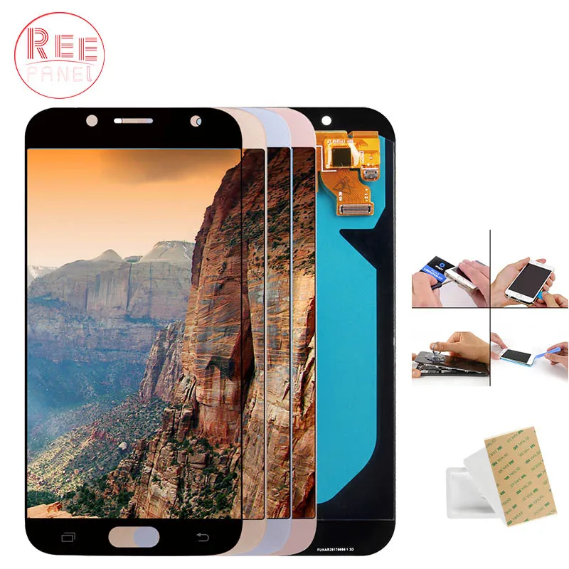 

5.5 inch AMOLED Display For SAMSUNG Galaxy J7 Pro 2017 LCD J730 Display Touch Screen J730F for SAMSUNG J7 Pro LCD Replacement