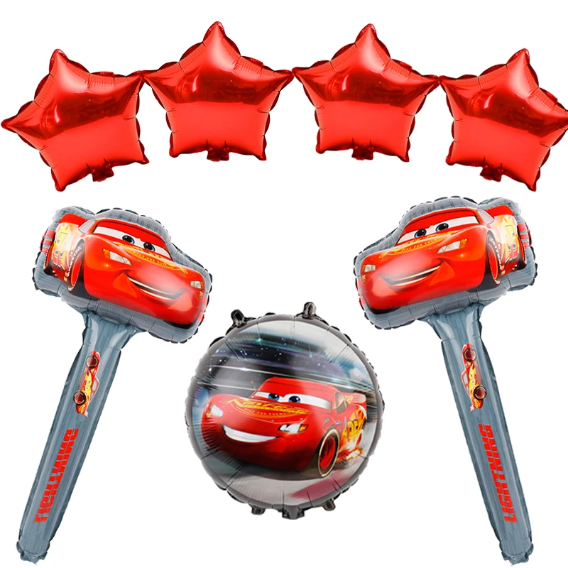 

Happy birthday balloon mcqueen car theme party foil balloons decoration anniversaire garcon wedding party supplies globos toys