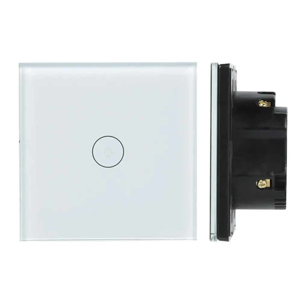 

QIACHIP EU1 Gang Wireless Light Wall Switch APP Remote Control Share Control Work with Amazon Alexa Google Home Touch Panel