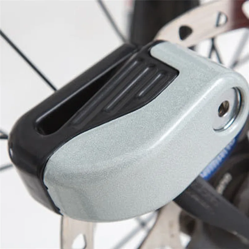 Велосипедный Замок Малые электронные сигнализации блокировочный диск тормоза велосипедный замок велосипед горного велосипеда Fixed защиты от угона безопасности Аксессуары для велосипеда A2