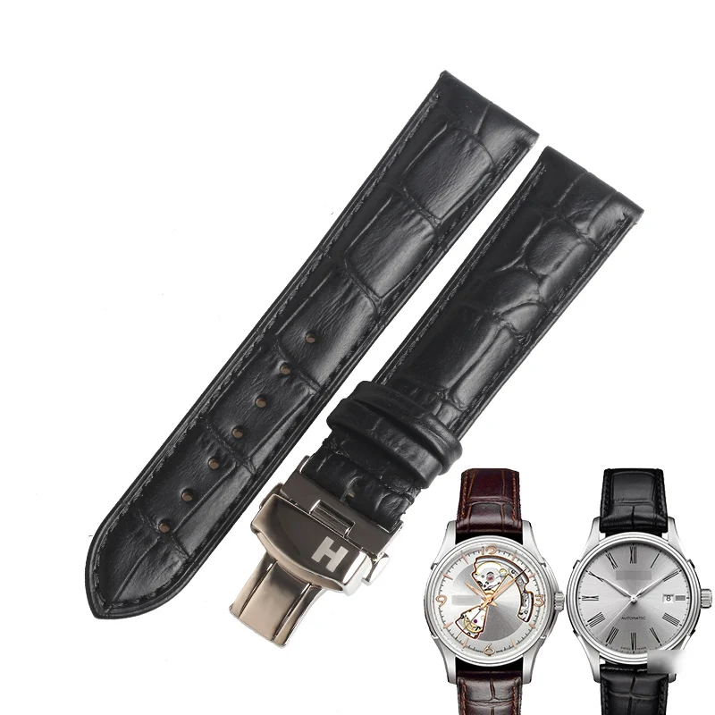 Wentula Watchband For Hamilton Collection Jazzmaster Calfleather Band