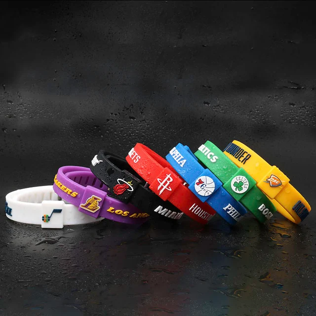 Buy basketball team women and men's silicone bracelets