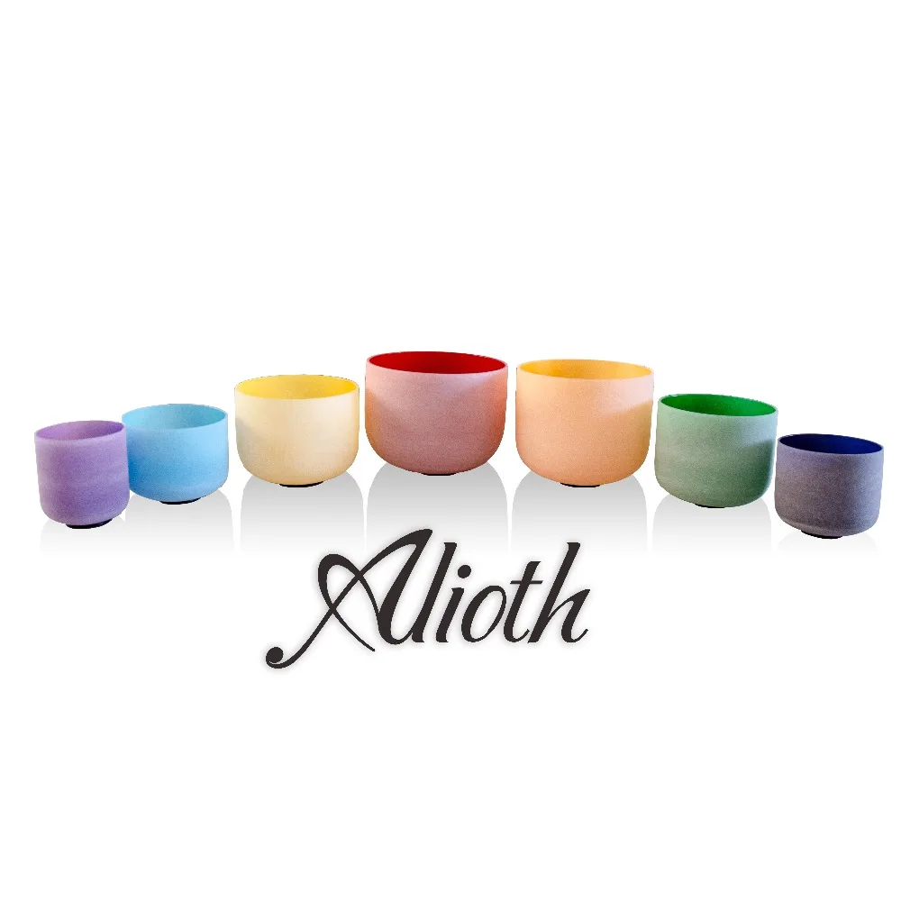 

8"-14" 7pcs Colored Crystal Singing Bowls Set for Chakra Balancing/Yoga/Sound Healing/Meditation(432Hz/Perfect Pitch avilable)