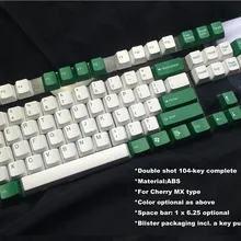 Белая клавиатура cherry mx switch 104 keycaps Taihao double shot гранит Dolch keycap OEM Многоцветный Olivette