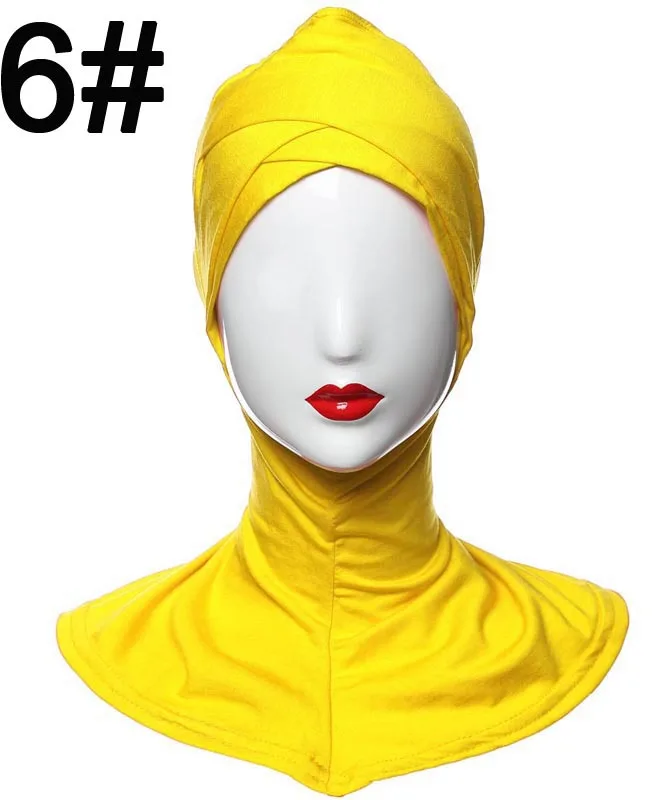 2018 новый стиль модал Двойной Кроссовер мусульманский хиджаб внутренняя шапки Underscarf спортивные HM205 10 шт./компл