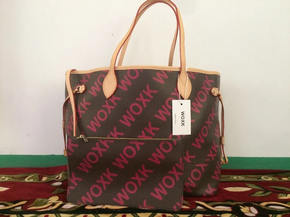 

Emarald 2018 new Genuine Leather fashion neverful women handbag with good quality bags GM/MM bag free shipping