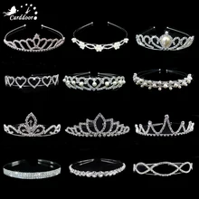 Tiaras e tiara de princesa carddoor, acessórios para festa, joias de cabelo, meninas, amante