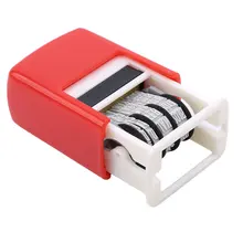 Criativo diy lidar com a conta data selos carimbando lama conjunto mini auto-inking selos para scrapbooking material de escritório emboss