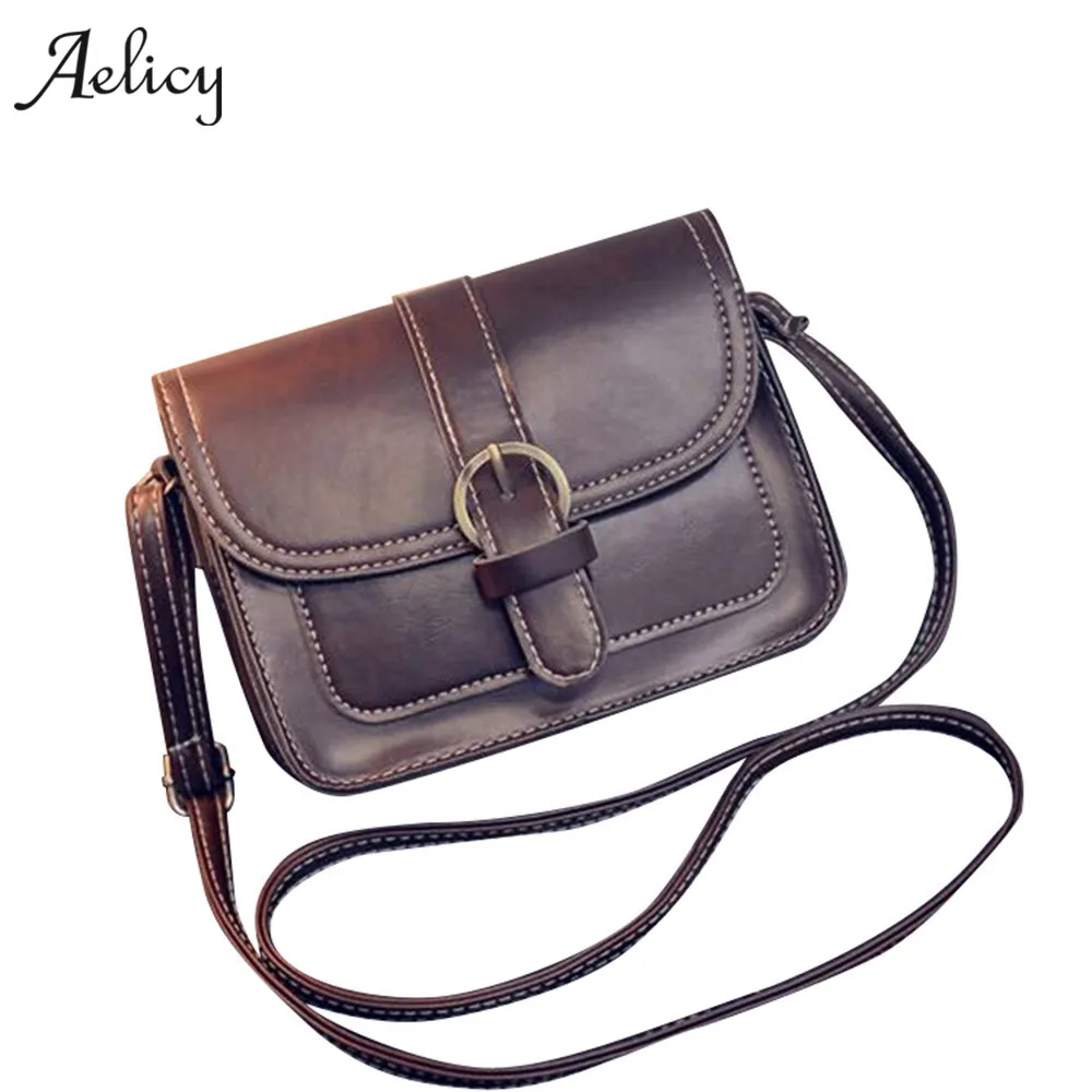 

Aelicy drop ship new 2019 hot SALE Women Messenger Vintage Retro Big Simple Shoulder Crossbody Bag bolsa feminina SAC A MAIN