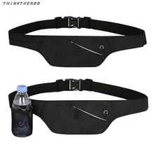 THINKTHENDO Мода Унисекс Бег Ремень поясная сумка, мешок сумка с держателем для бутылки воды наушники на выходе поясная сумка для мужчин новинки для женщин
