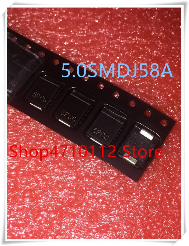 Новинка 10 шт./лот 5.0SMDJ58A разметка 5PGG TVS 5000 Вт 1mA 58 0 V DO-214AB | Электроника