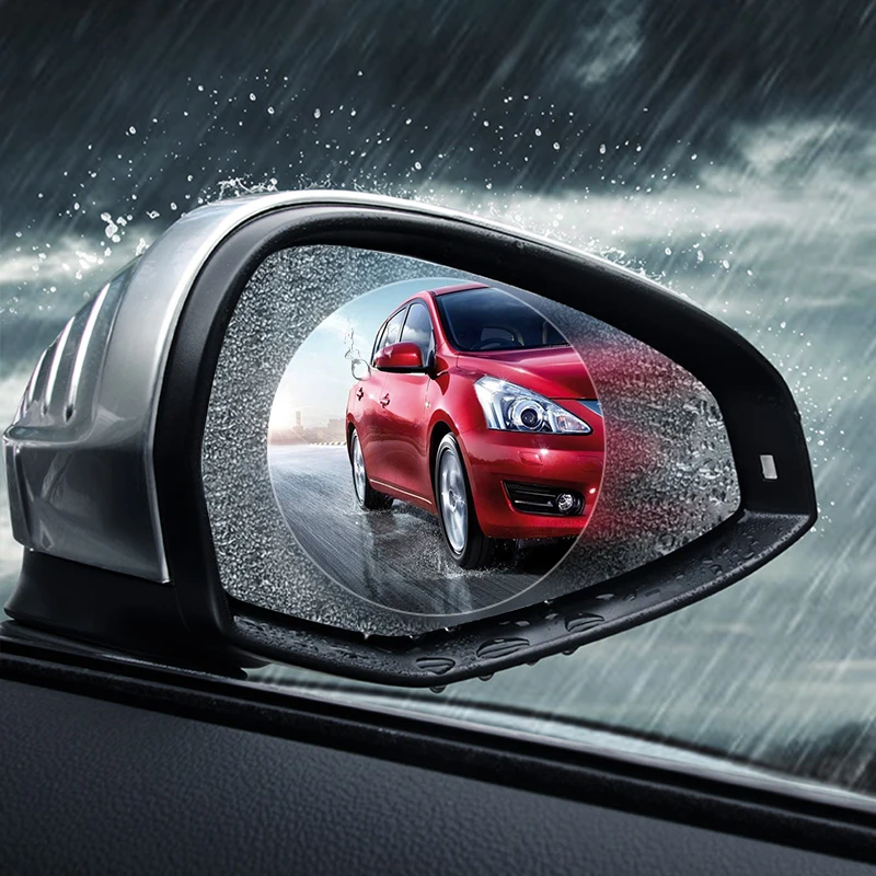 

2pcs New 2018 Car Universal Rearview Mirror Rainproof Anti-fog Auto Dimming Nano screen protector Film Anti-dazzling waterproof