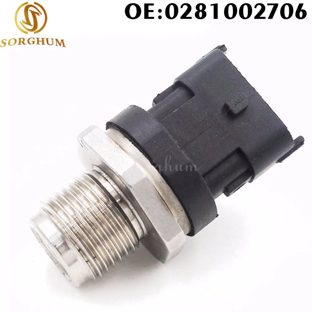 OEM 0281002937 0281002706 Fuel Rail Pressure Sensor For Cummins Volvo Iveco