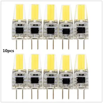 

AKDSteel 10pcs LED Bulb Home G4 COB Bulb 3W/5W 12V LED COB Bulb Replace Halogen Lamp High Bright for Chandelier