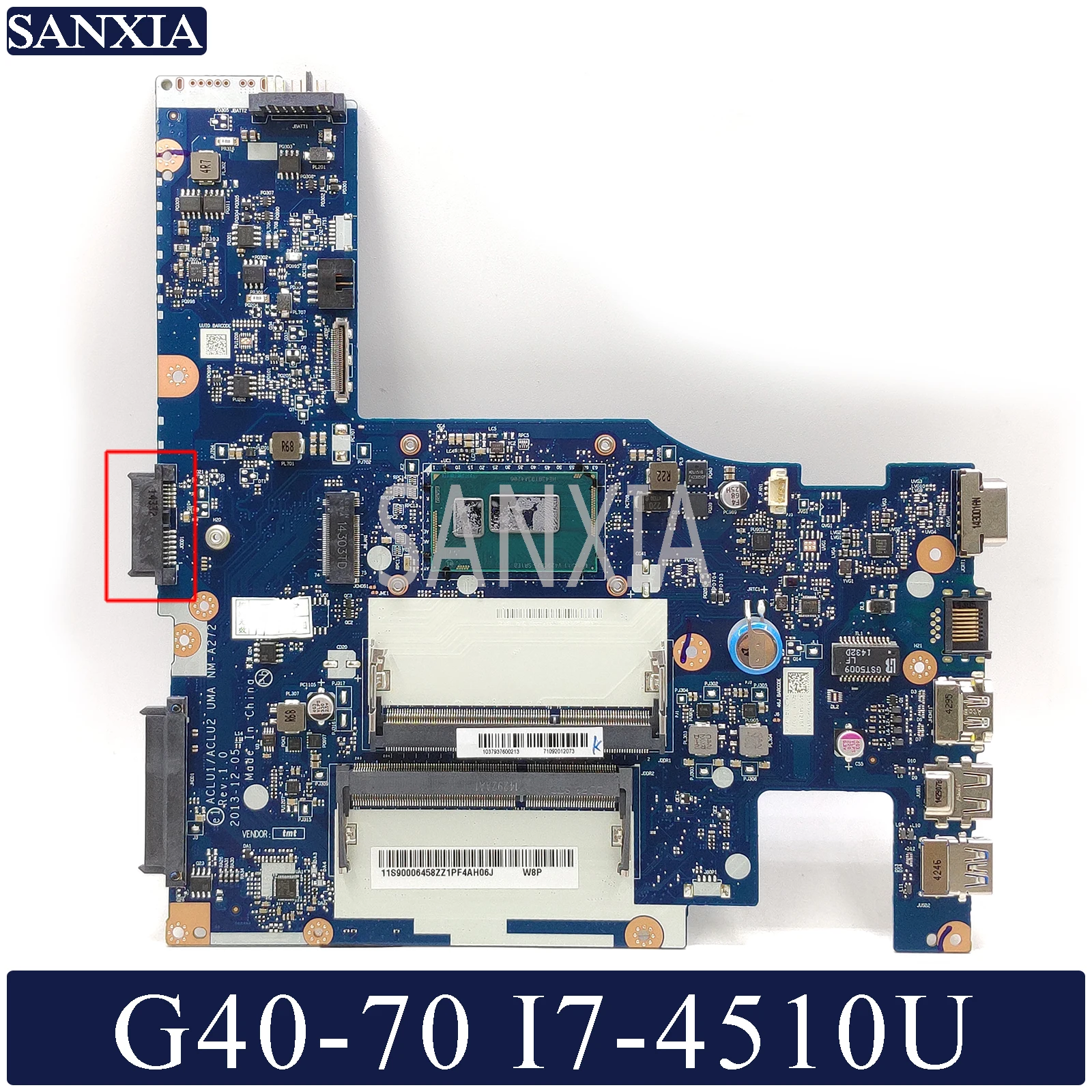 Kefu NM-A272 ноутбук материнская плата для Lenovo G40-70 оригинальная материнская плата I7-4500U