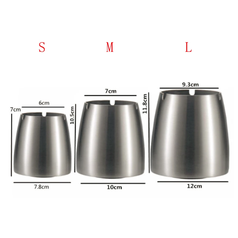 Пепельница из нержавеющей стали домашняя гостиная офисная пепельницы сигарет Пепельница