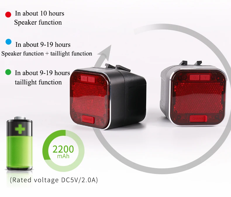 Perfect Wheel Up Sound Bluetooth Light For Battery LED Flashlight USB Rechargeable 2200mAH MTB Mountain Bike Light waterproof 5 Perfect Wheel Up Sound Bluetooth Light For Battery LED Flashlight USB Rechargeable 2200mAH MTB Mountain Bike Light waterproof 5