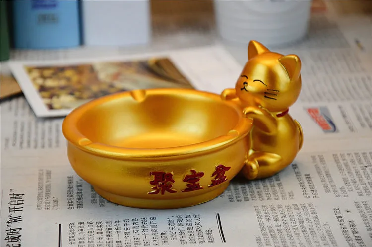 fortune cat ashtray 5