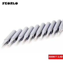 FEORLO Бессвинцовая сменная плоская форма 900M-T-2.4D паяльник наконечники для сварки станция Hakko 900M 900M-T 936