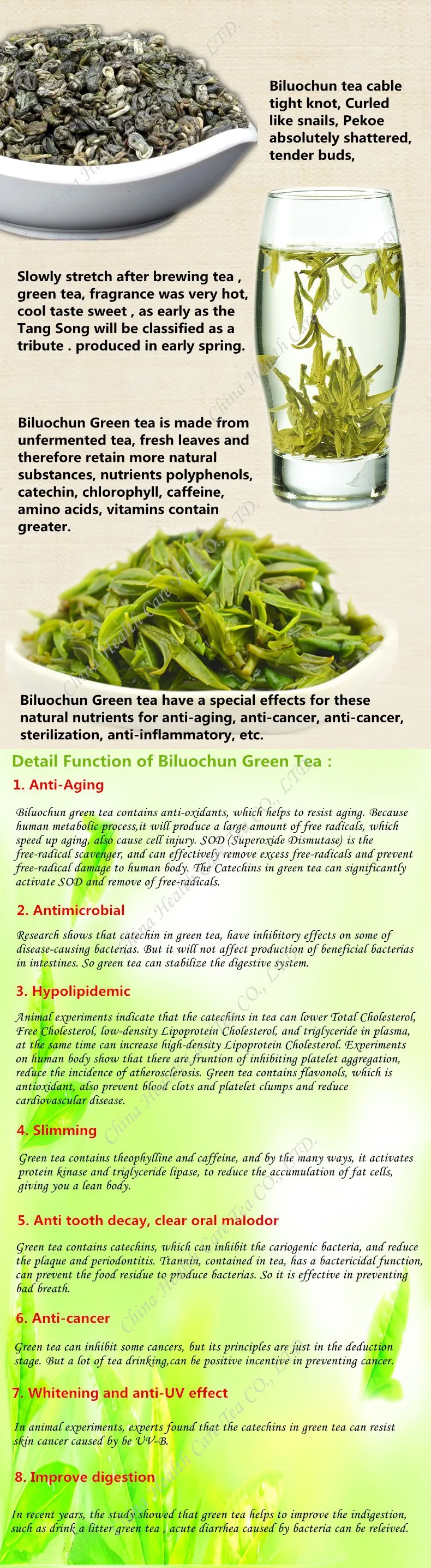  Promotion Chinese High Quality Biluochun Tea 250g Fresh Natural Original Green Tea High Cost-effective Kung Fu Tea 