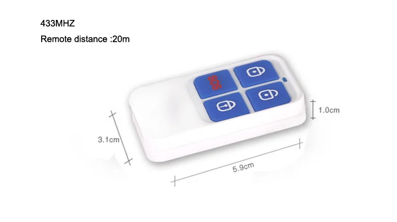 Новая домашняя система охранной сигнализации мини портативный беспроводной пульт дистанционного управления 433 мгц приемник для GSM сигнализация открытая и закрытая