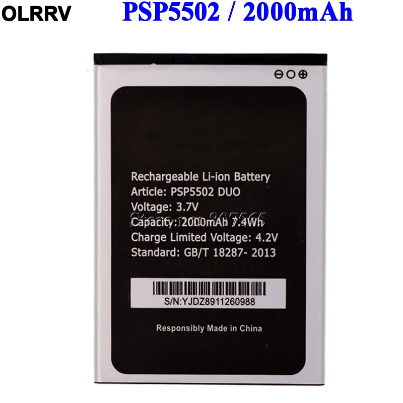 Аккумулятор 2000 мАч для Prestigio PSP5502 DUO аккумулятор Muze A5 / Wize N3 PSP3507 PSP3507|n3 battery|battery
