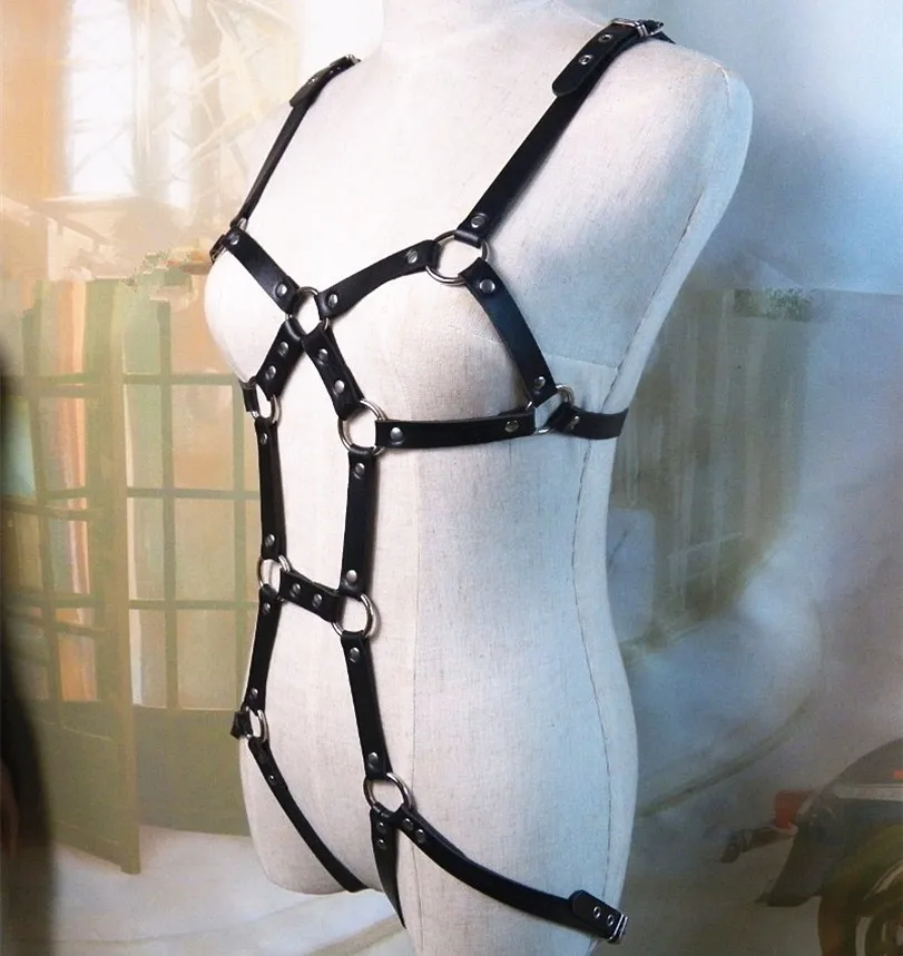 Модный Готический сексуальный женский ремень с подвязками в стиле панк Харадзюку, регулируемый плечевой ремень, набор, подарок на день рождения